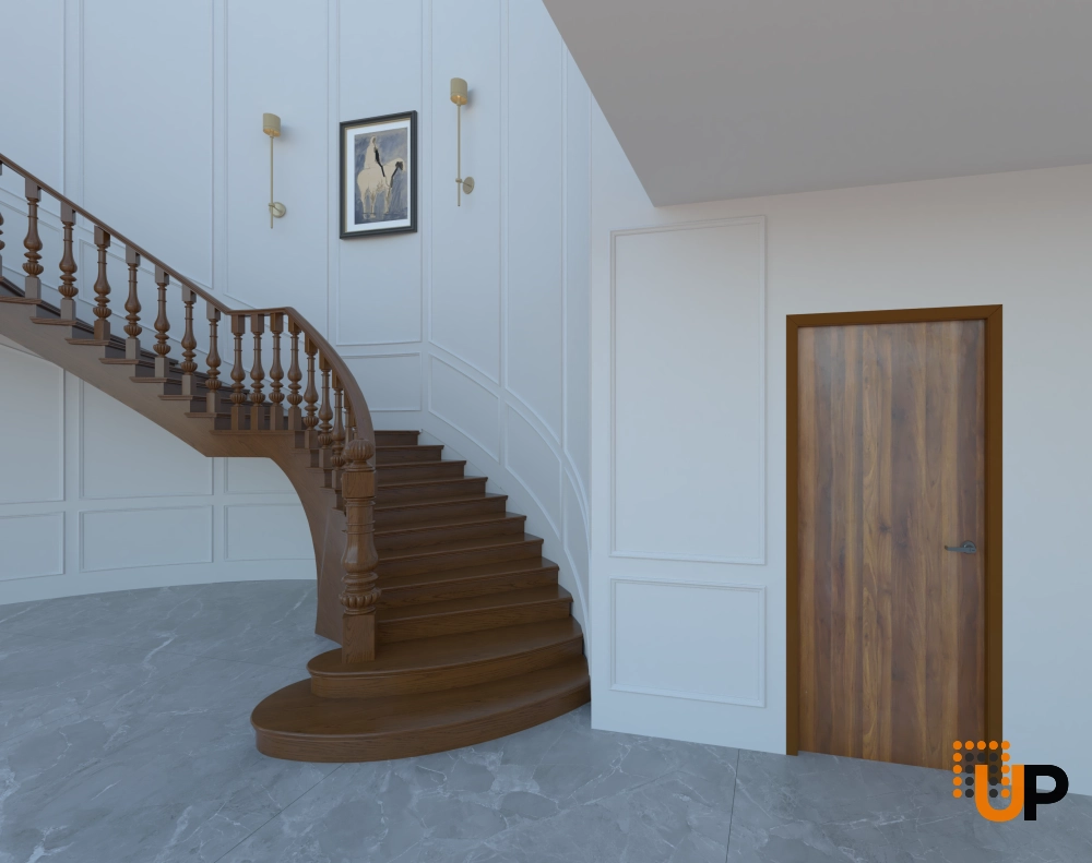 firerated 90 min interior door | 1888 chocolate ash | single flush panel metal frame handle 30" x 80" right hand inswing